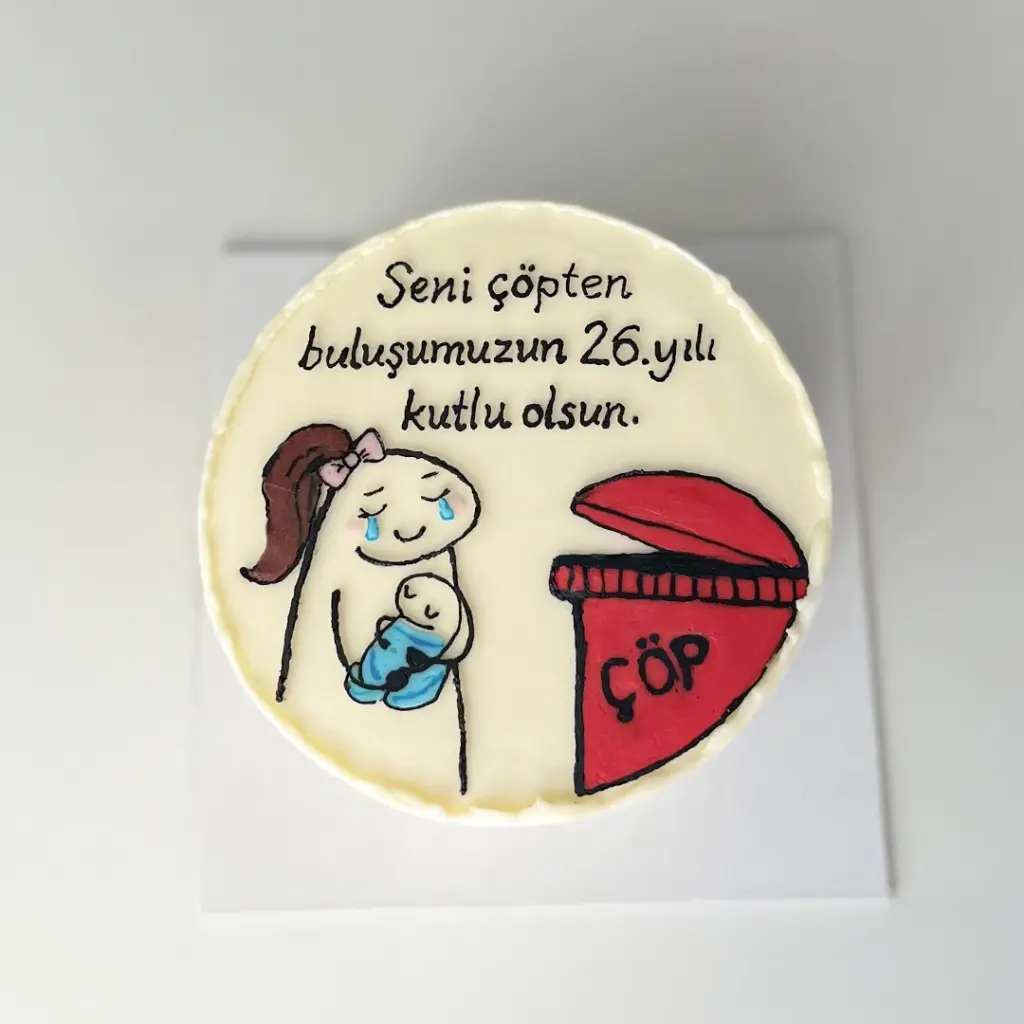 Alanya Çizimli Pasta - Dolcica