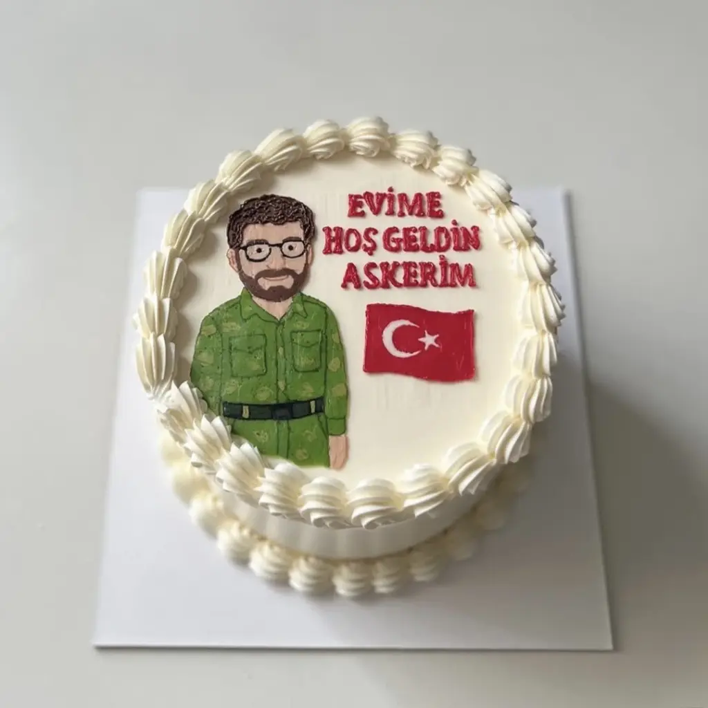 Alanya Çizimli Pasta - Dolcica