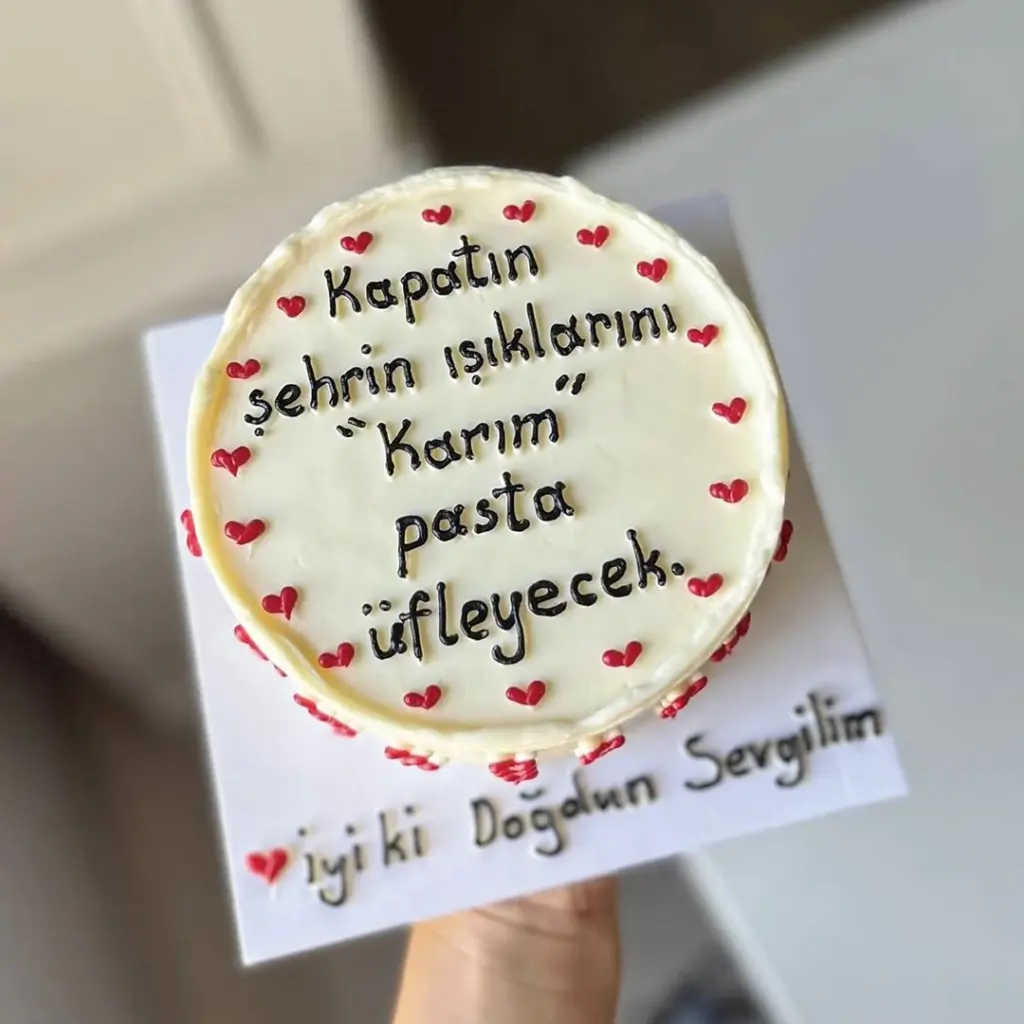 Alanya Yazılı Pasta - Dolcica